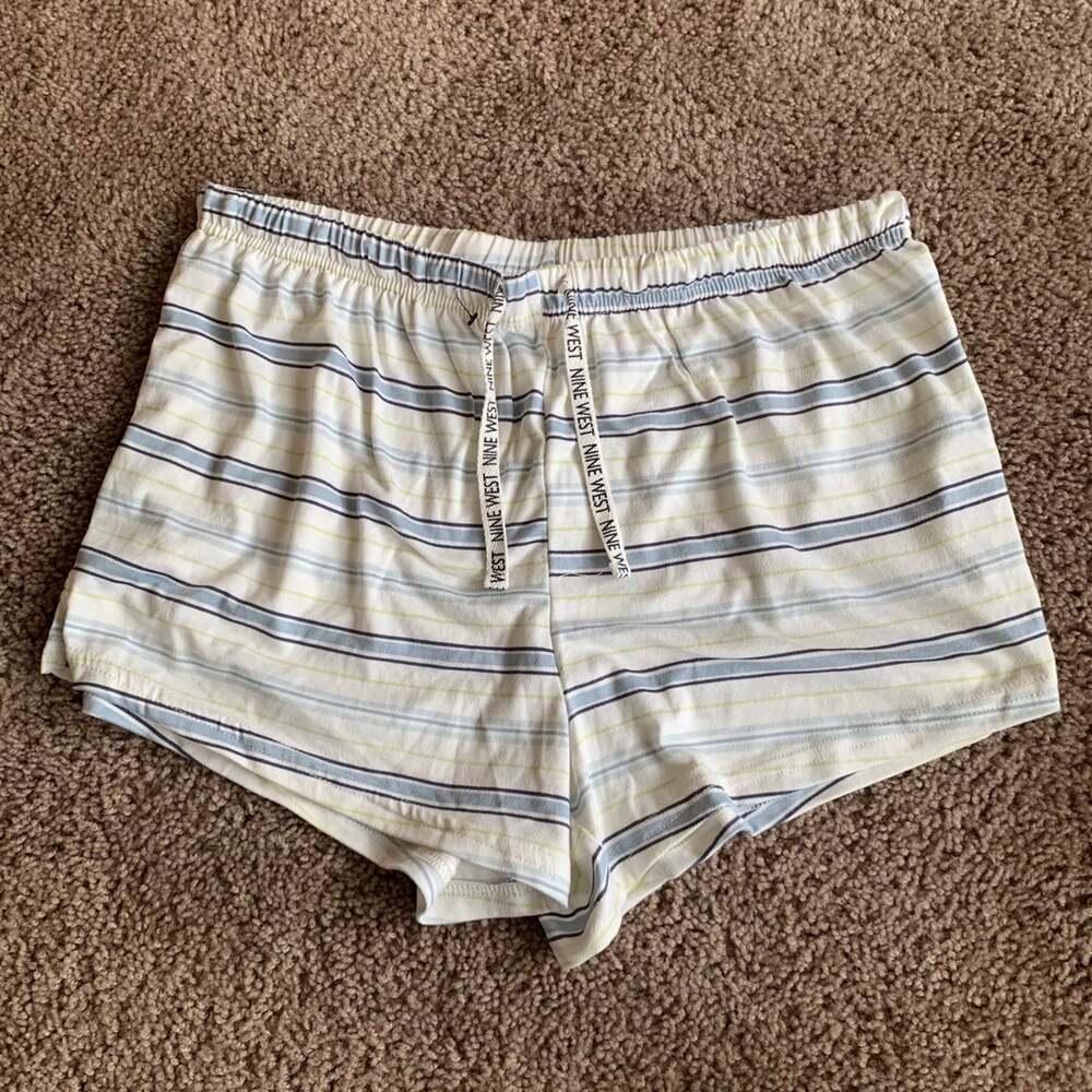 Nine West Cozy Stripe Shorts